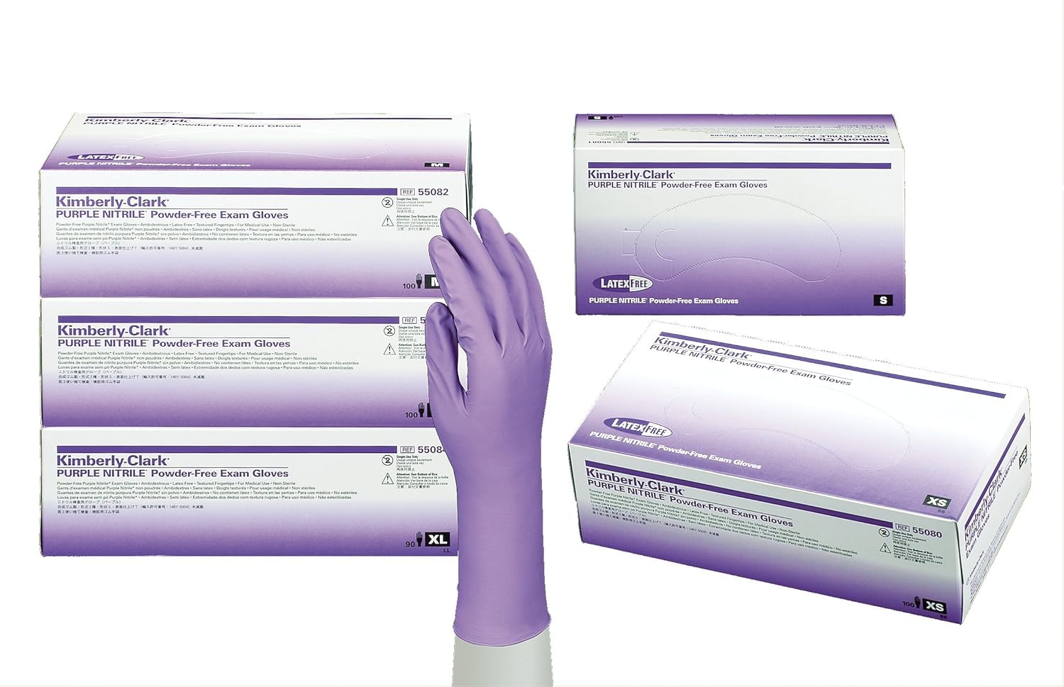 Halyard Health 55080 Model KC500 Nitrile Powder Free Exam Gloves