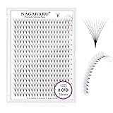 NAGARAKU Premade Fans Eyelash Extensions 320 Fans