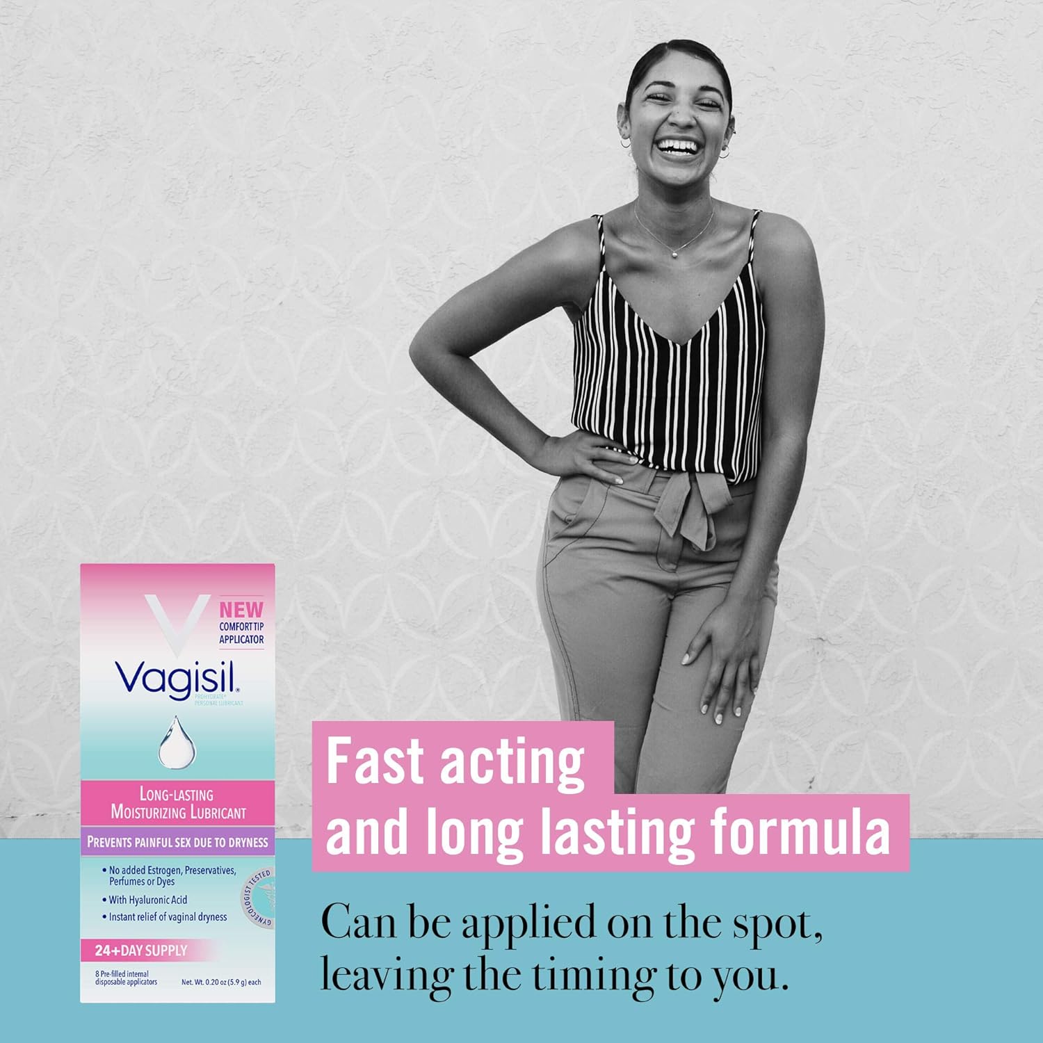 Vagisil Prohydrate Internal Vaginal Moisturizer, Gel & Lubricant for Women, Gynecologist Tested, 8 Count- Pack of 1 (Packaging May Vary): Health & Personal Care
