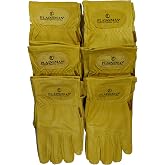 Plainsman Goatskin Cabretta Leather Gloves (6) Pairs Wholesale Bundle Large