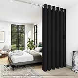 Deconovo Blackout Curtain Eyelet 203 x 214 cm Single Panel 80 x 84 Inch view 3