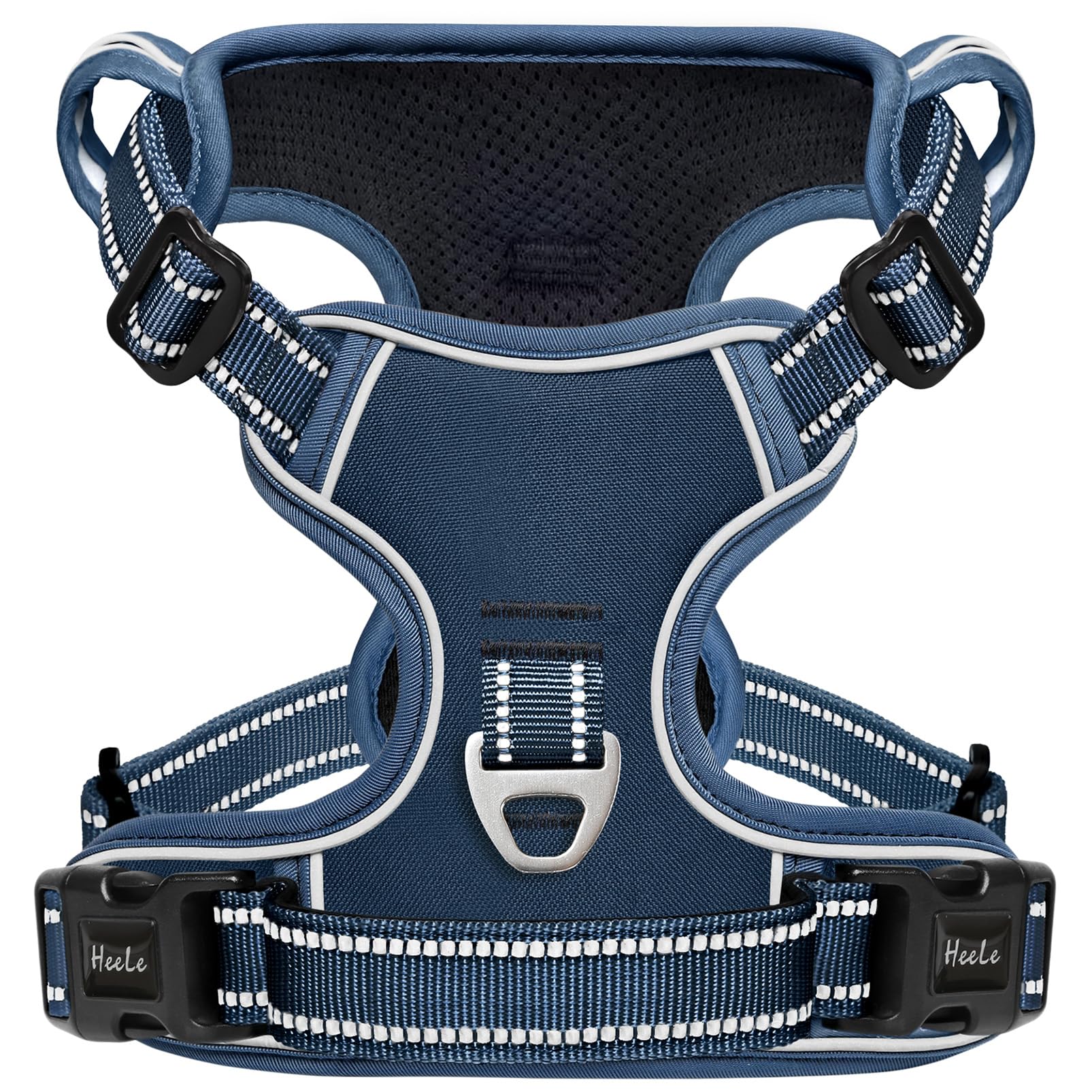 Photo 1 of HEELE Dog Harness for Medium Dogs No Pull Dog Vest Harness with Soft Padded Handle Reflective for Outdoor Training, Royal Blue, M