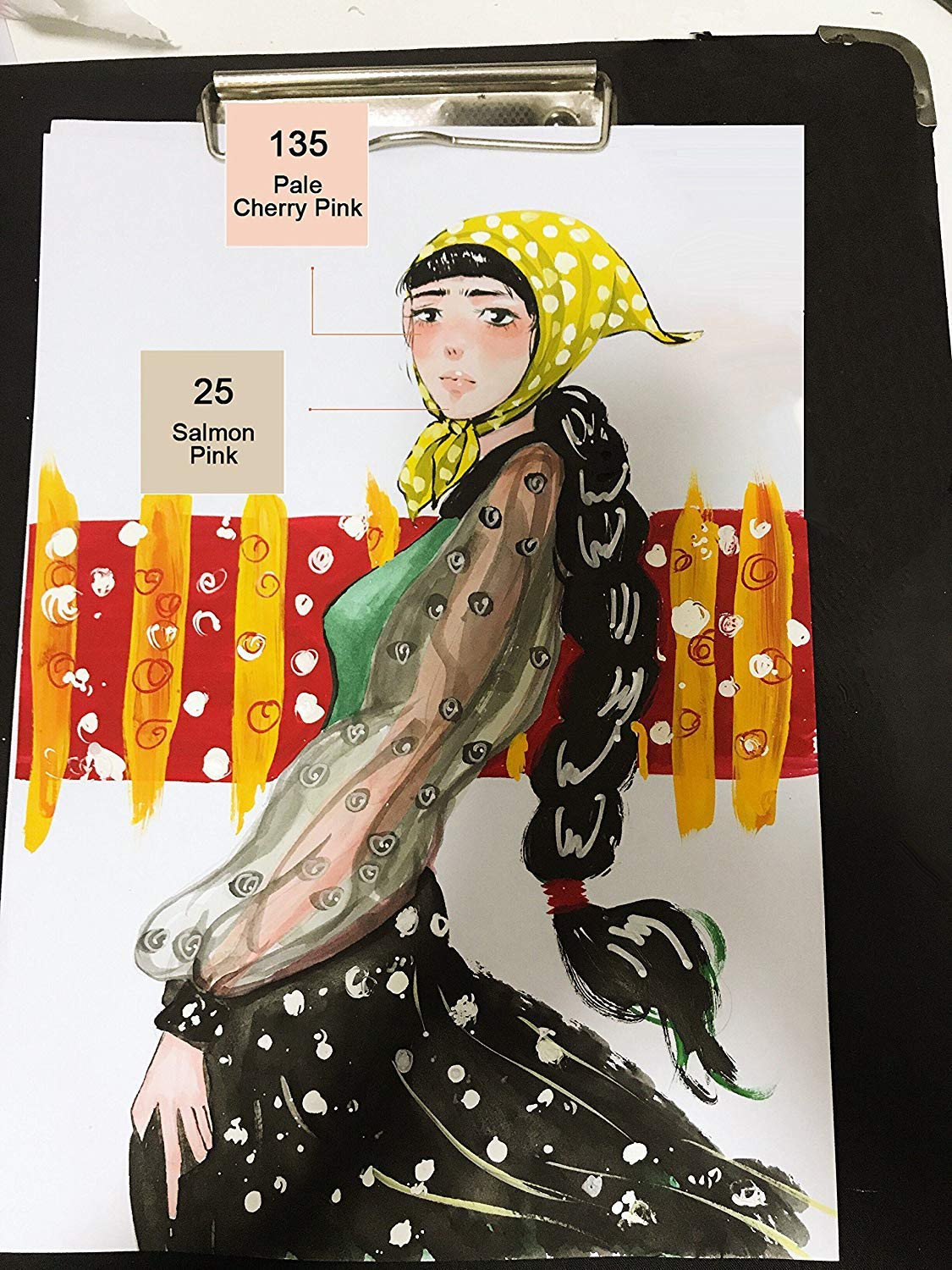 L\'émouchet 24 Colors Dual Tip Skin Tones Markers Pen Set, Permanent Art Sketch Marker Alcohol Based Art Markers for Manga, Portrait, Flesh, Illustration Drawing