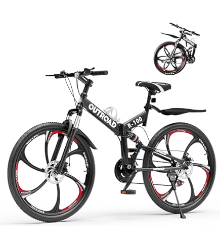 Amazon.com : Betterland 26 Inch Folding Mountain Bike, 21