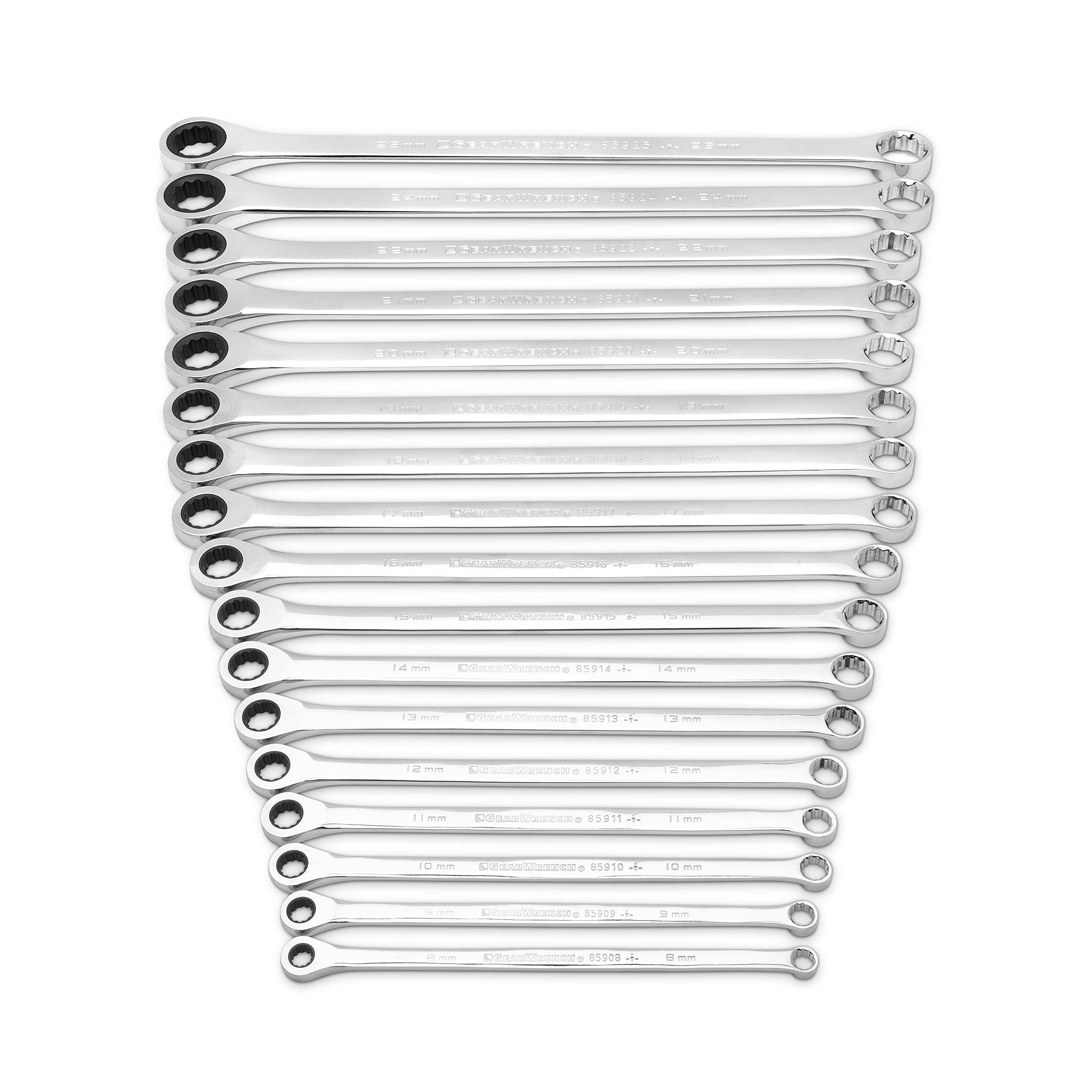 GearWrench 17 Pc. Gearbox™ 12 Pt. XL Double Box Ratcheting Wrench Set, Metric - 85989 — image 1