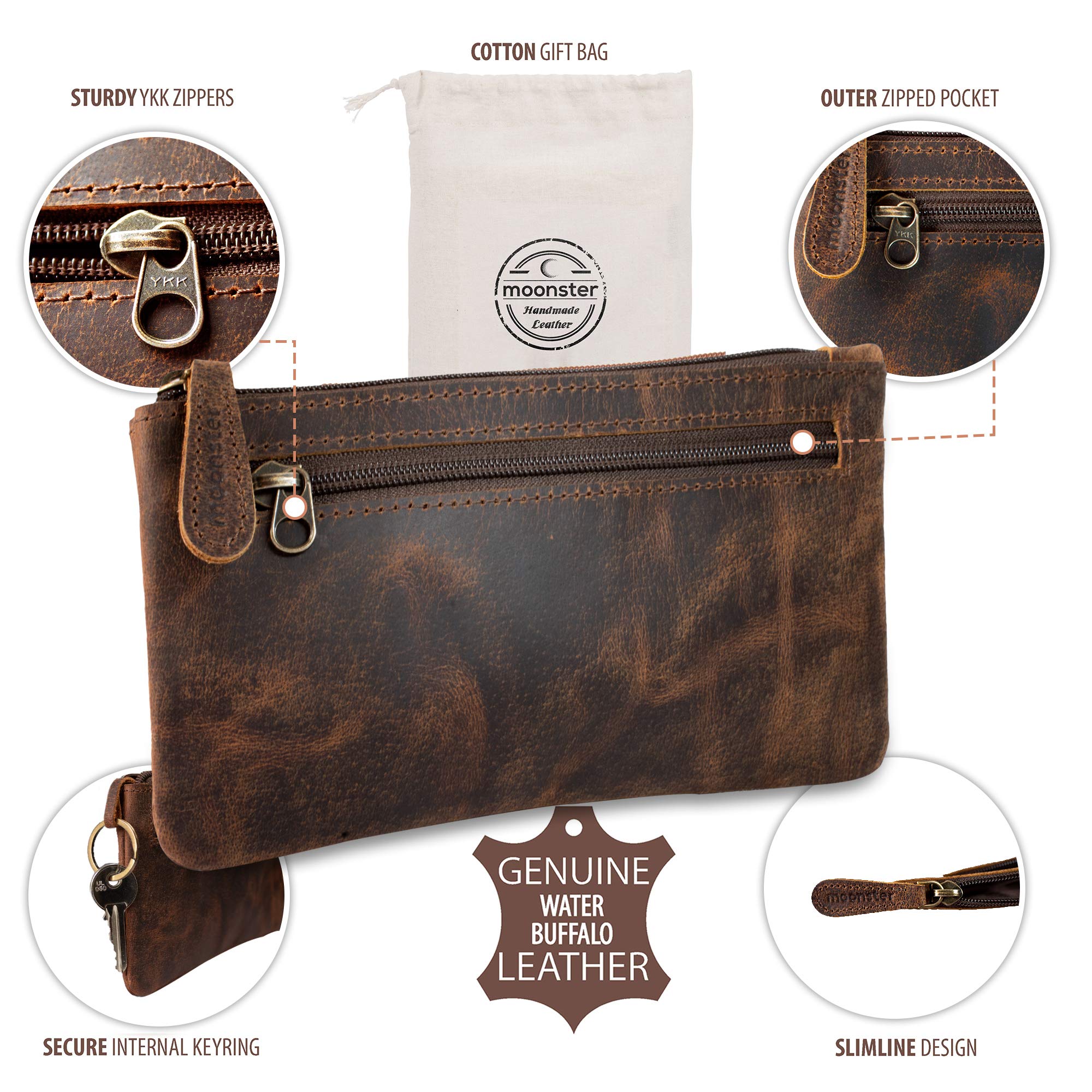 Moonster Leather Pencil Case Pouch 8