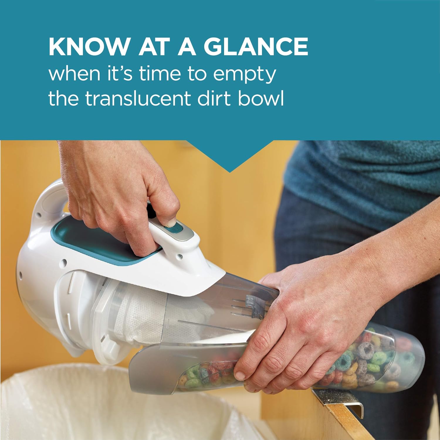BLACK+DECKER dusbuster Handheld Vacuum, Cordless, Flexi Blue (HHVI315JO42): Home & Kitchen