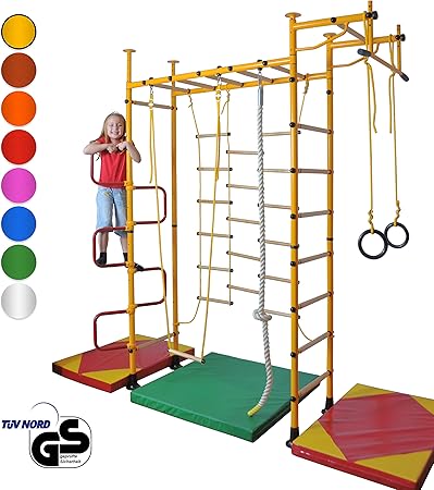 Nirosport Fittop M3 Indoor Klettergerust Fur Kinder Sprossenwand Fur Kinderzimmer Turnwand Kletterwand Tuv Gepruft Kinderleichte Montage Made In Germany Amazon De Sport Freizeit