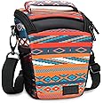 USA GEAR DSLR Camera Case for Men and Women with Top Loading Accessibility, Adjustable Shoulder, Small Camera Sling Bag, Padded Handle - Camera Holster Bag for Nikon, Canon, Panasonic (Southwest)