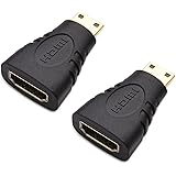 Cable Matters (2-Pack) Mini-HDMI to HDMI Male to Female Adapters
