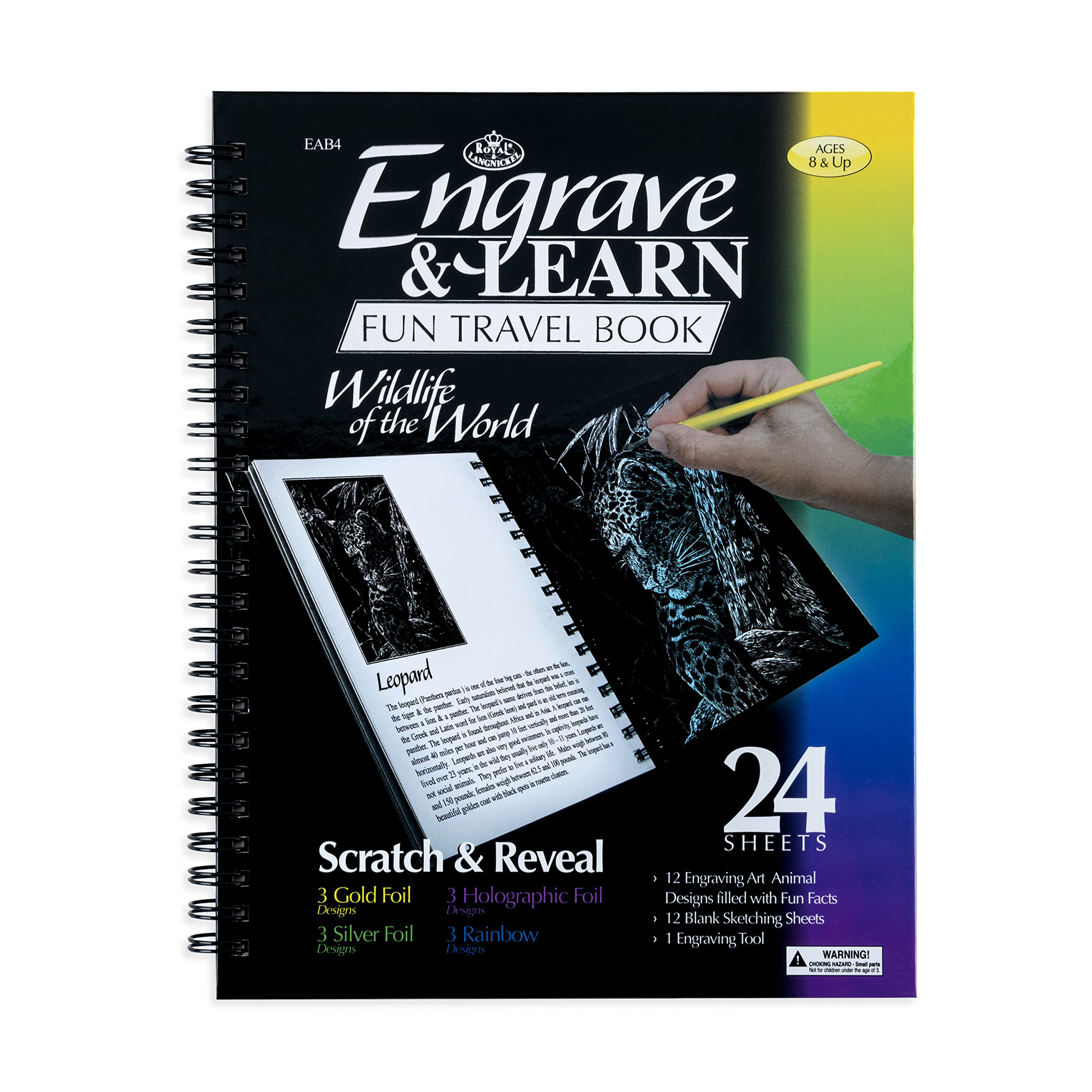 Royal & Langnickel Engrave & Learn Wildlife of the World Designed Painting Set