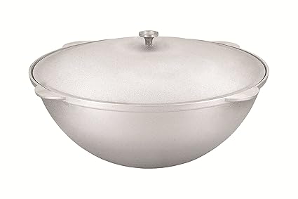 Kazan Asien Topf Tatarskij mit Deckel Kasan WOK 12 L Aluguss