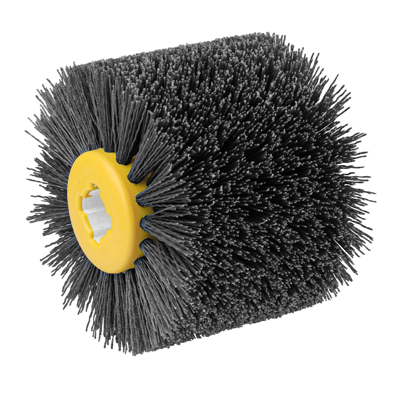 Shineboc Sanding Brushes 320 Grit, 120x100mm Abrasive Brushes, Polishing Brush for Woodworking, Grit Brush Nylon Brush Bristle Brushes for Satin Finishing Machine Wire Drawing Wheel