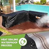 Enzeno V-Shape Garden Furniture Cover 420D Oxford Waterproof 255x255x87cm view 3