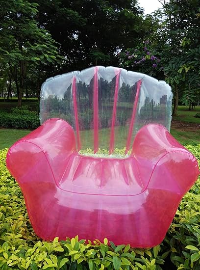 Lqyhocker Inflatable Chair Sofa Lazy Person Tremble Transparent