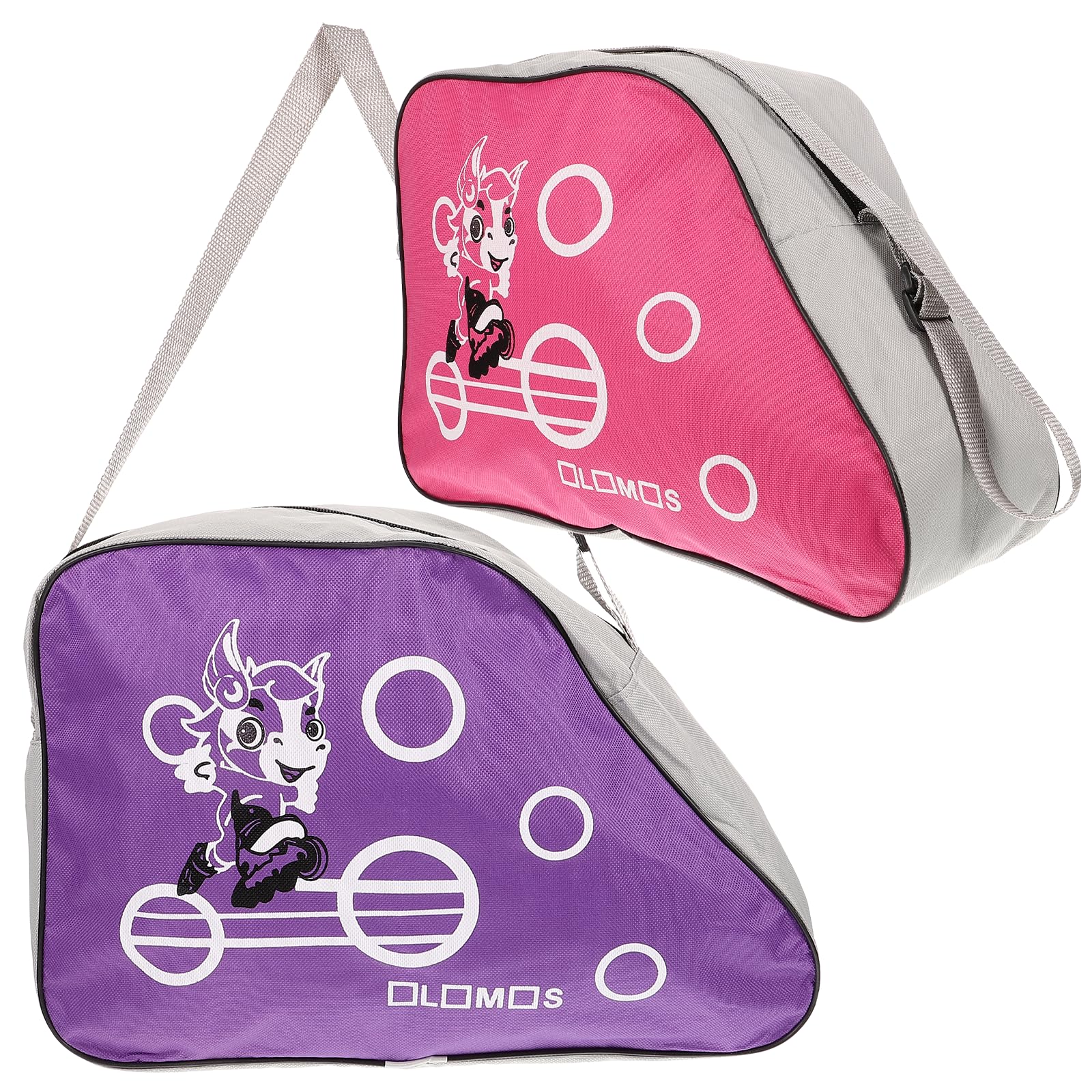 BESPORTBLE 2Pcs Roller Skate Bag: Oxford Skating Shoes Storage Bag Zipper Portable Roller Skates Holder ice Skates Pouch Roller Carrier Shoe Bag Skate Bag