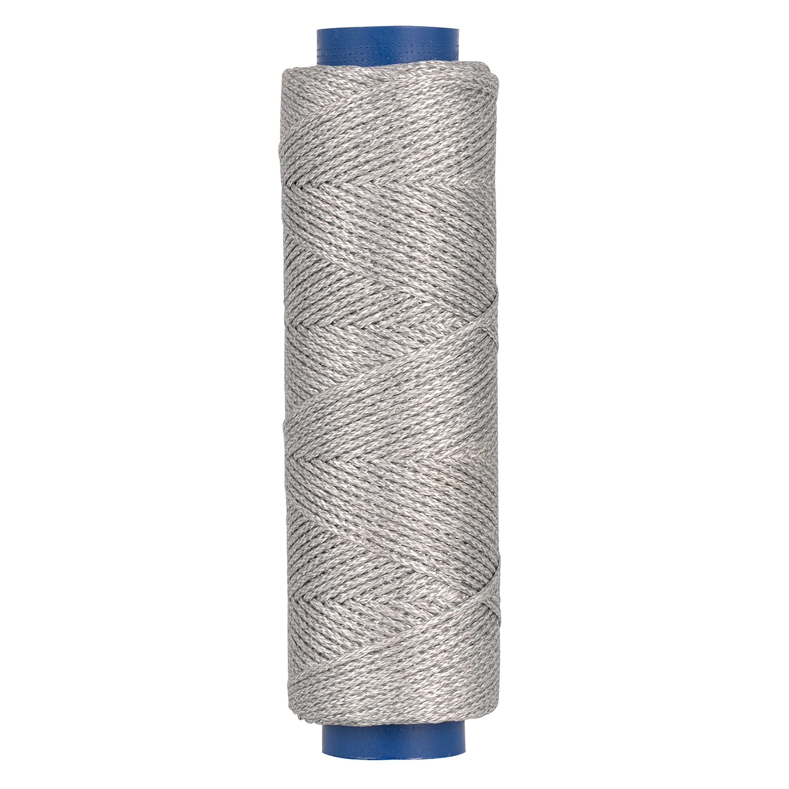 Shelver 1mm Waxed Cord for Jewellery Making, Waxed Thread, Bracelet String, Beading Cord - 100 Meters (Silver)