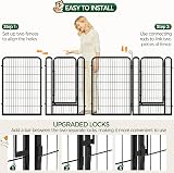 Yaheetech Lightweight Dog Playpen 8 Panels 100cm Fence Portable RV Camping view 5