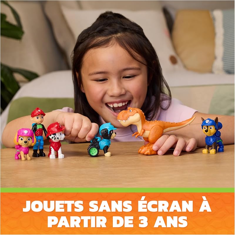 - Pat Patrouille Le Film Mission Dino - Figurines - Jouet Enfant