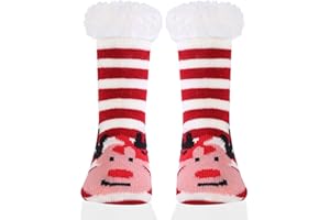 HERYEBING HEARYEBING Kids Slipper Socks Boys Girls Fuzzy Thick Warm Winter Socks Soft Cozy Fleece Lined Socks Indoor Socks