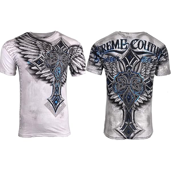 Xtreme Couture by Affliction Men's T-Shirt PULVERIZE Biker MMA