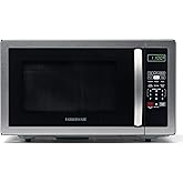 Farberware 1.1 Cu. Ft. Countertop Microwave Oven – 1000 Watts Power, Auto Cook Settings, Defrost, Easy Clean and Child Safety