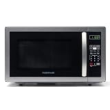 Farberware 1.1 Cu. Ft. Countertop Microwave Oven – 1000 Watts Power, Auto Cook Settings, Defrost, Easy Clean and Child Safety Lock - Stainless
