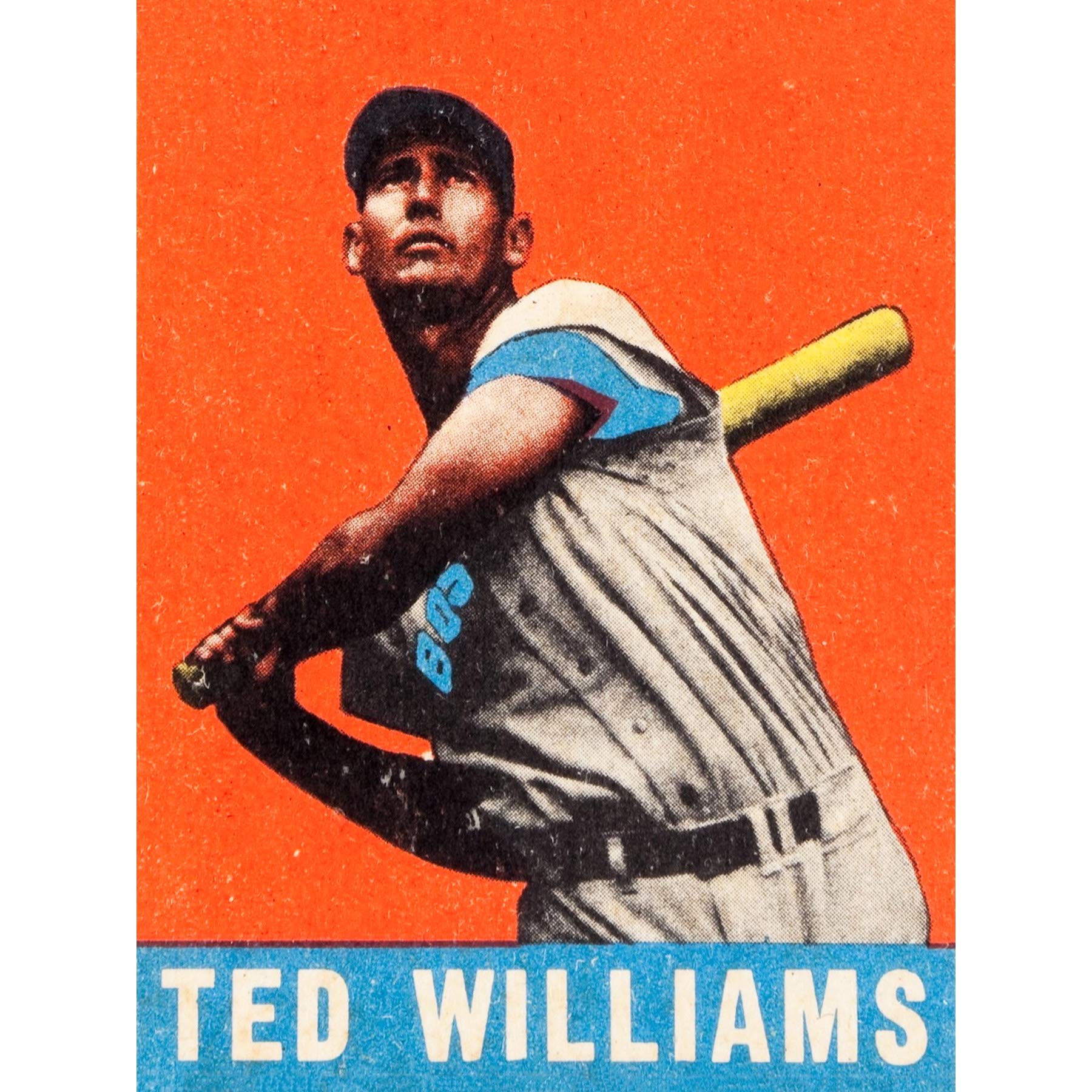 Artery8 Leaf Ted Williams Baseball Card Portrait Large Wall Art Poster Print Thick Paper 18X24 Inch
