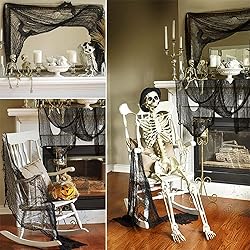 Qtisky Set of 5 Halloween Creepy Gauze Cloth