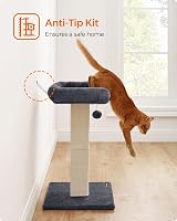 Feandrea Cat Scratching Post with Plush Perch 40x30 cm, 71 cm Tall view 7