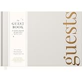 Guest Book: Beautiful Keepsake for Life&rsquo;s Special Events - Sign In Book for Wedding Reception, Baby Shower, Funeral and Vacation Home - 100 Pages, Ribbon Bookmark and Gold Foil