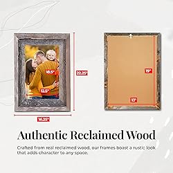 Farmhouse Style Rustic Picture Frame - Reclaimed