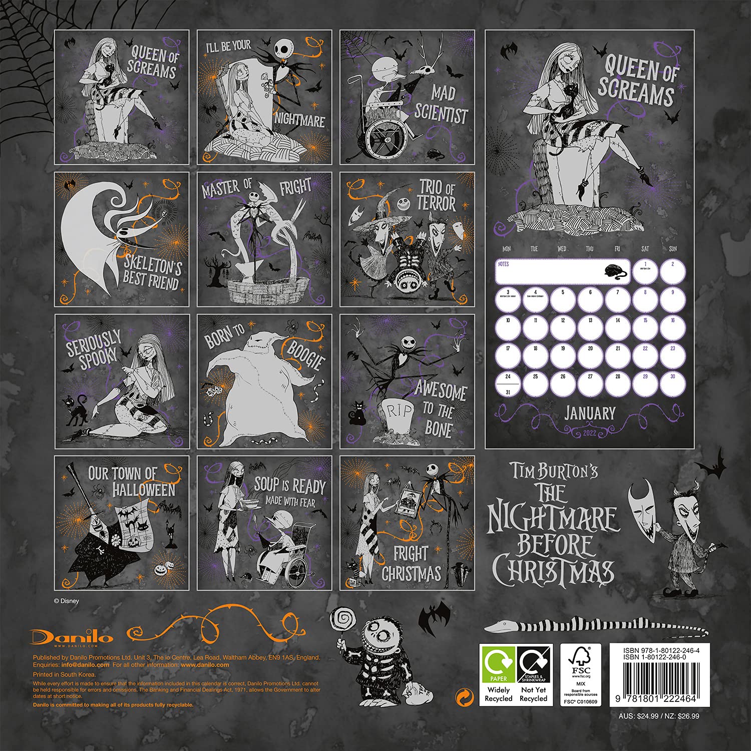 The Nightmare Before Christmas Dvd 2022 Official Nightmare Before Christmas 2022 Calendar - Month To View Square  Wall Calendar : Danilo Promotions Ltd: Amazon.co.uk: Books