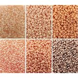6 Colors Miyuki Round Rocaille Seed Beads – Size 11/0 – 8.5g Each Tube – Opaque Multi-Color (11-CMD2) – Made In Japan