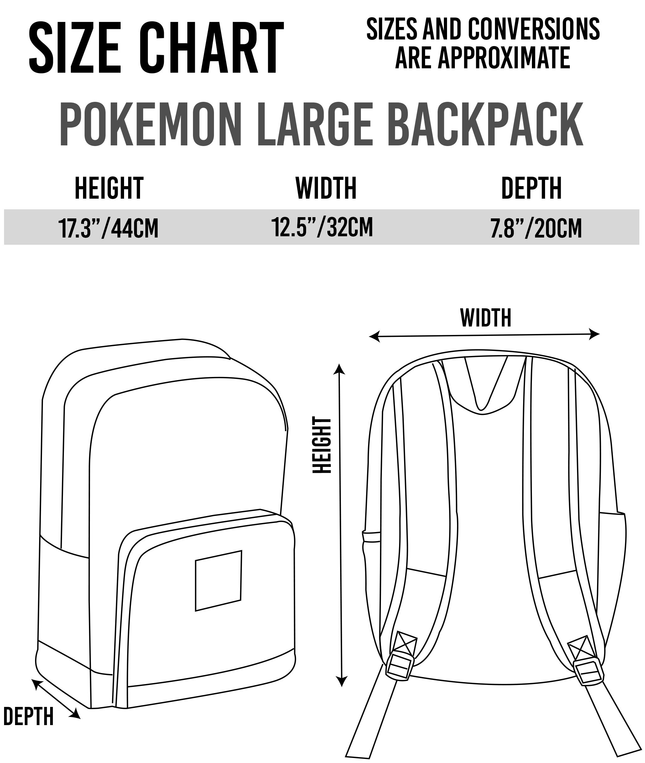 Pokémon Pokemon Gamer School Backpack | Adjustable Straps | Unisex Design | Dynamic Themed | Multiple Pockets