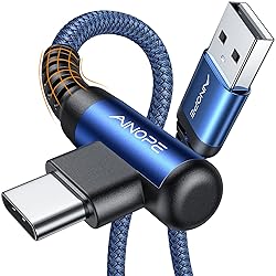 AINOPE USB C Cable Right Angle 3.1A Fast Charging