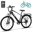 VICTRIP Seeker 26" Electric Bike for Adults with Peak 500W Brushless Motor, 35Miles 324WH Removable Battery 20MPH Commuting Electric Mountain Bike,UL 2849 Certified, Front Fork Suspension