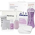 Postpartum Essentials Recovery Kit: Labor Delivery Post Partum 13 PCS Recovery Mom Care Set - Upside Down Peri Bottle | XL Disposable Underwear | Soothing Pads | Perineal Healing Foam | Canvas Bag
