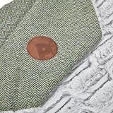 Petface Sage Herringbone Pet Comforter Blanket view 4