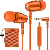 LUDOS OMNITONE Wired Earbuds in-Ear Headphones, Earphones with Microphone, 5 Years Warranty, Noise Isolation Corded for 3.5mm