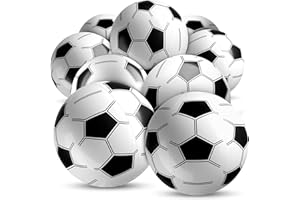Bedwina Inflatable Soccer Balls (Pack of 12) 16-inch, Beach Balls Bulk for Beach Toys & Soccer Birthday Party Decorations & Party Favors for Kids, Goodie Bags Stuffers
