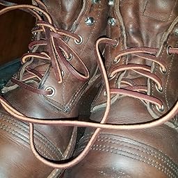 red wing chestnut leather lace