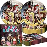 40pcs Falls of Gravity Party Supplies include 20 plates, 20 napkins for Falls of Gravity birthday party decoration