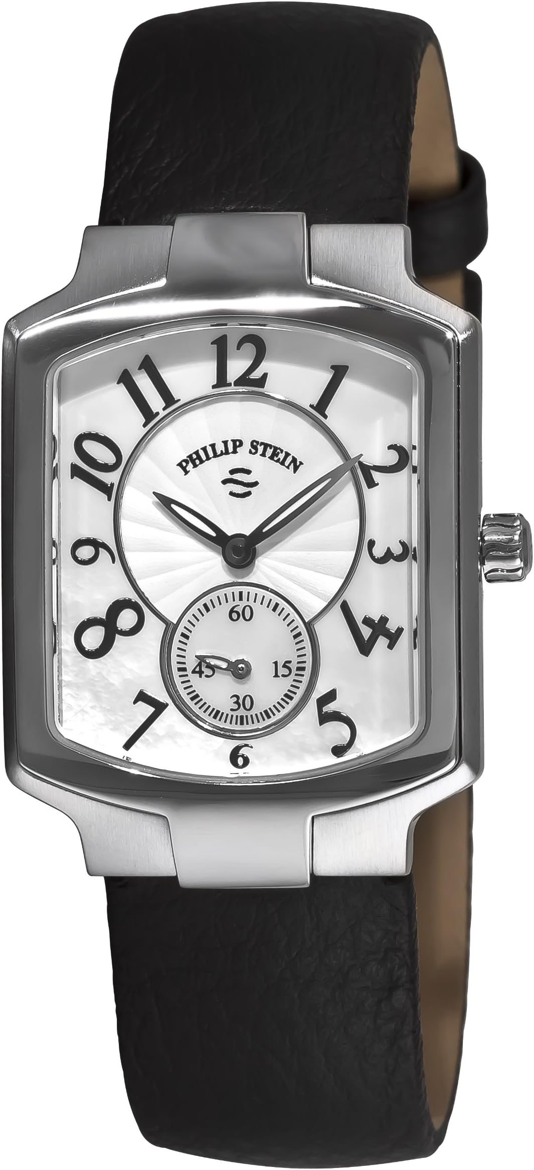Philip Stein Women's 21-FMOP-CB Classic Black Calfskin Leather Strap Watch