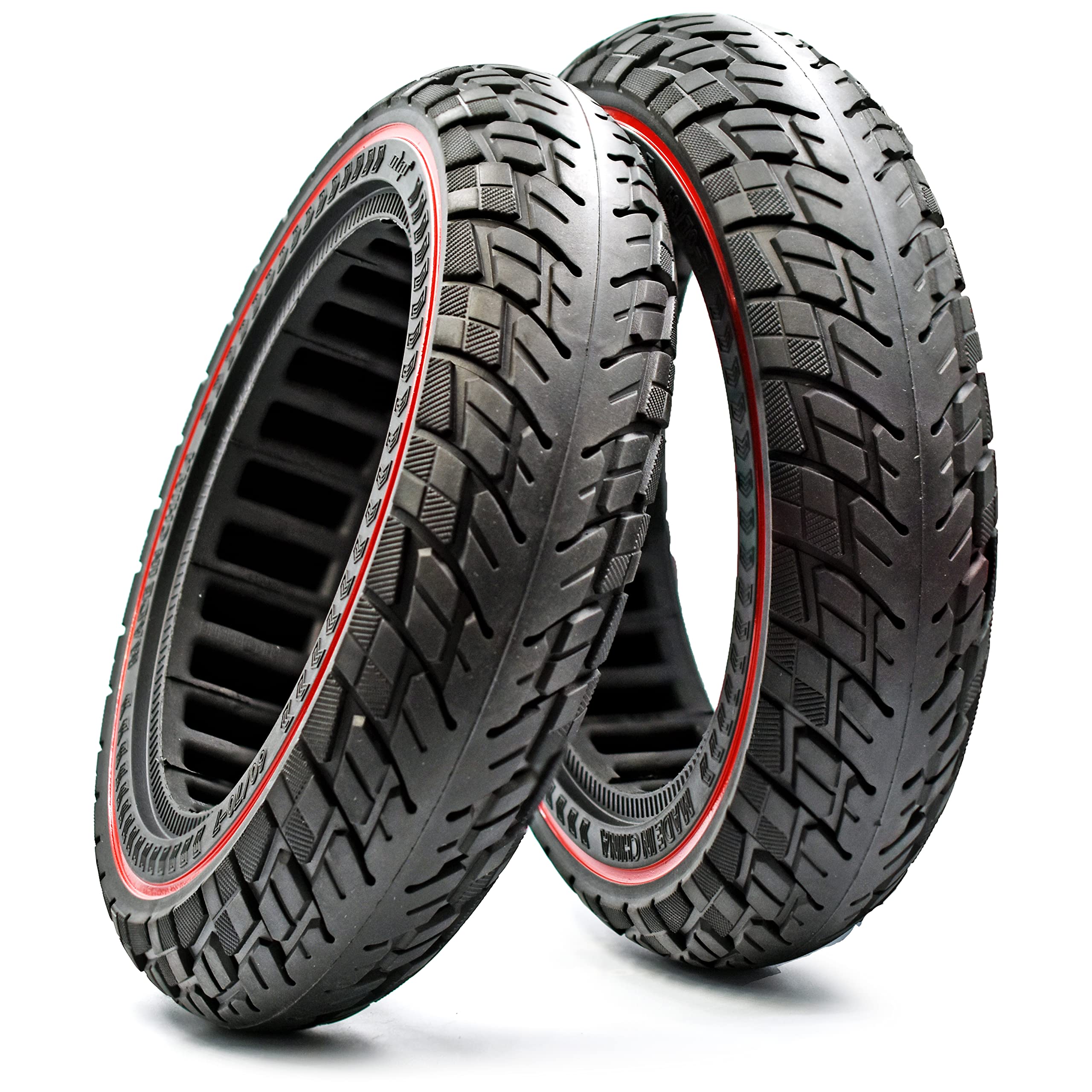 10inch Solid Tyre For Xiaomi Pro 4 Electric Scooter Rubber 60/70-7.0 Tires (Pack of 2)