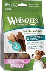 WHIMZEES Puppy Stix XS/S 28 Pieces Dog Dental Sticks Small Breeds Grain Free