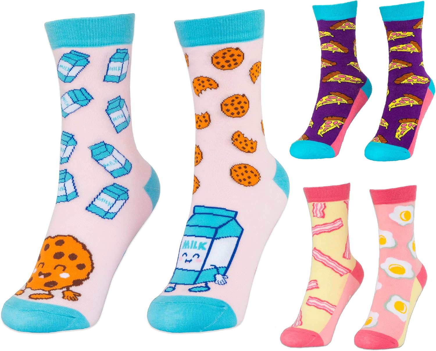 Fringoo Girls Boys Cotton Odd Socks 3 works Set + Box UK 3-6, Multicolored