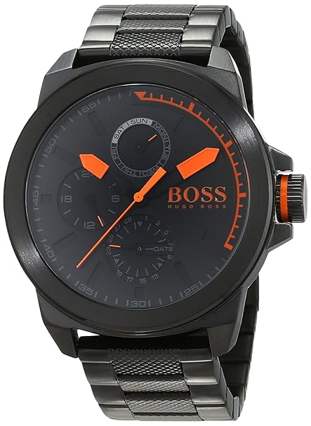 Hugo Boss Orange New York Herren-Armbanduhr Quartz mit Edelstahl Armband 1513157