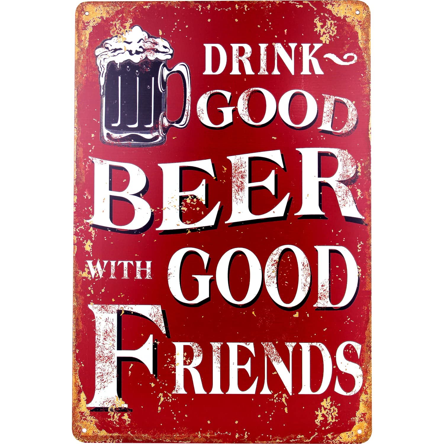 tin sign retro beer gift magnet-metal sign with sayings vintage funny door signs beer sign nostalgia decoration bar sign beer motive 20x30 cm