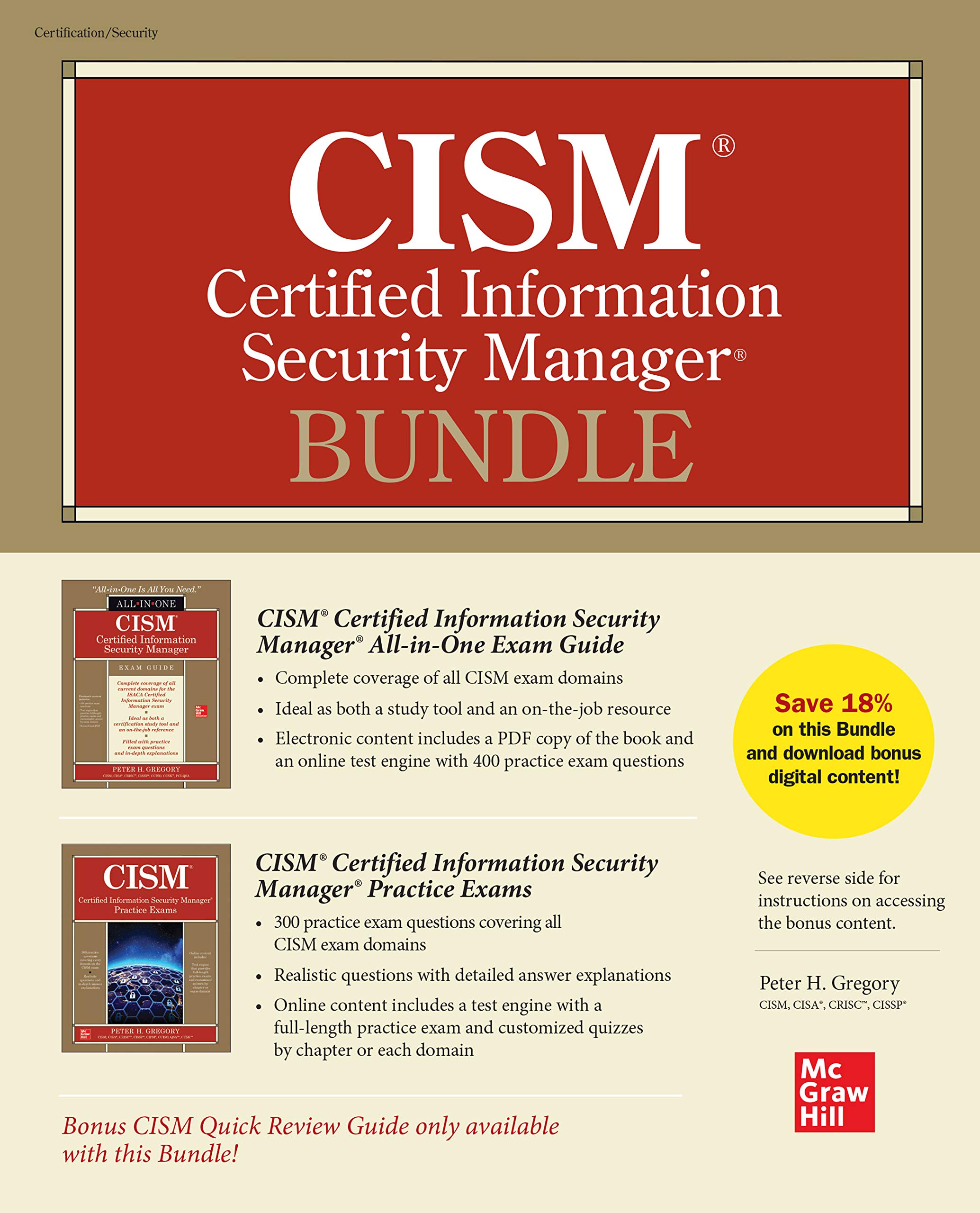 Amazon Com Cism Certified Information Security Manager Bundle Ebook Gregory Peter H Kindle Store